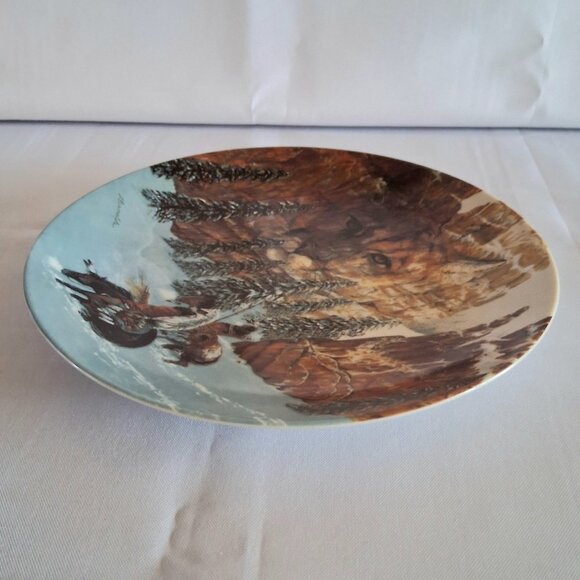 1992 W.S. George Fine China "Canyon of The Cat" Plate - Picture 9 of 10